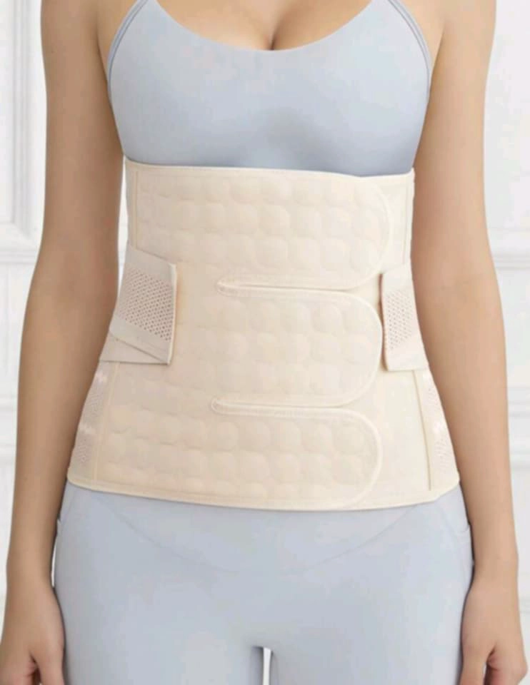 FAJA POST PARTO ABDOMINAL BEIGE - 1
