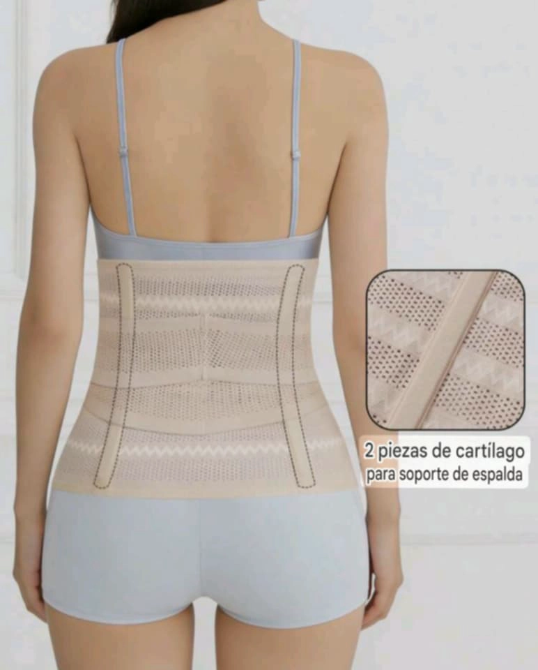 FAJA POST PARTO ABDOMINAL BEIGE - 2