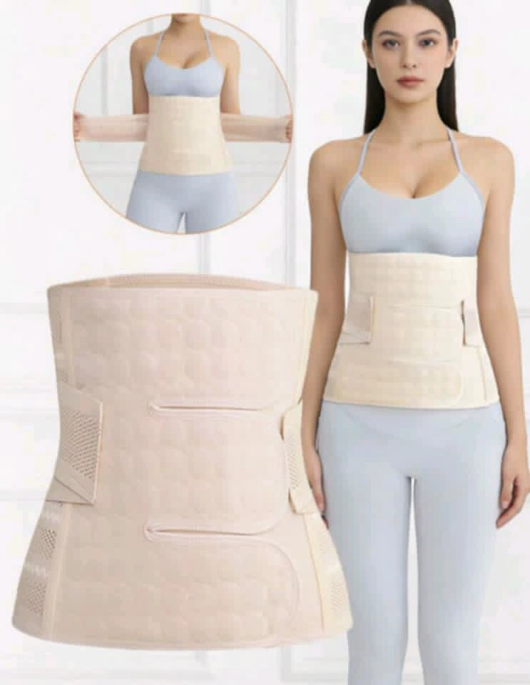 FAJA POST PARTO ABDOMINAL BEIGE - 3