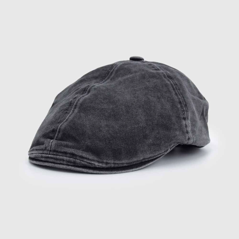 BOINA HOMBRE DUCKBILL ALGODON PRELAVADA NEGRO - 1