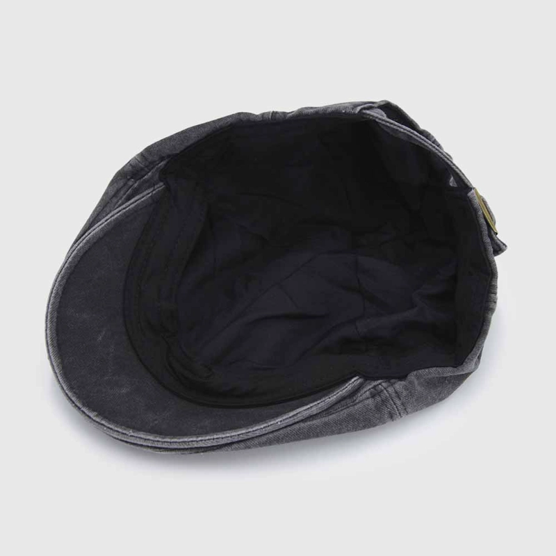 BOINA HOMBRE DUCKBILL ALGODON PRELAVADA NEGRO - 2