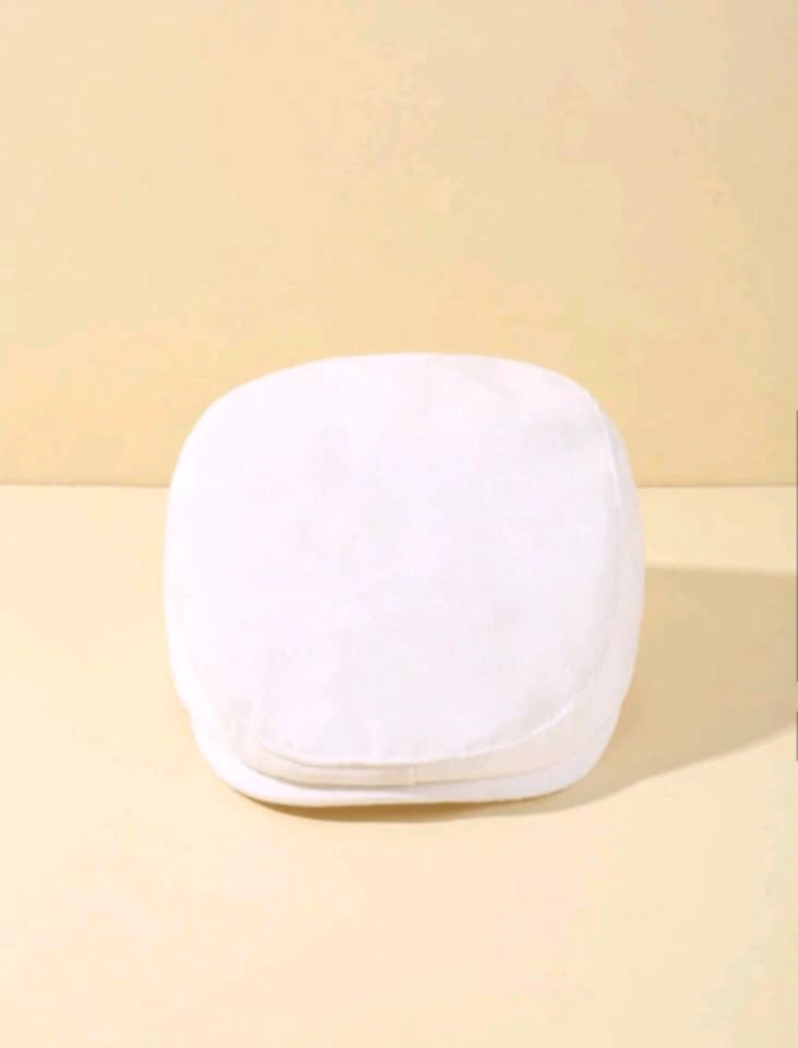 BOINA NIÑO ALGODON BLANCO 56-58 CM - 2