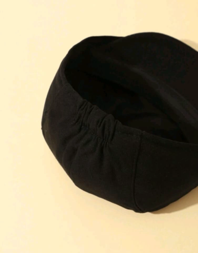 BOINA BEBE ALGODON NEGRO 46 CM - 3