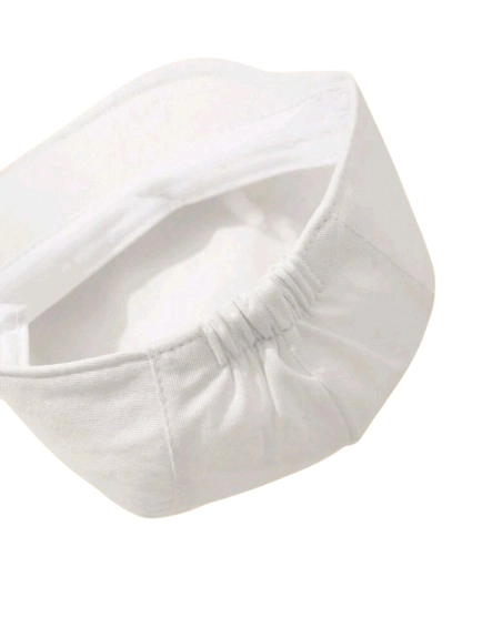 BOINA BEBE ALGODON BLANCO 46 CM - 3