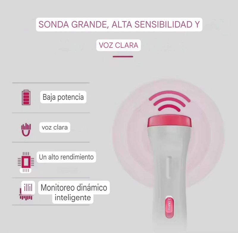 MONITOR FETAL DOPPLER LATIDOS FETALES  MAS GEL - 2