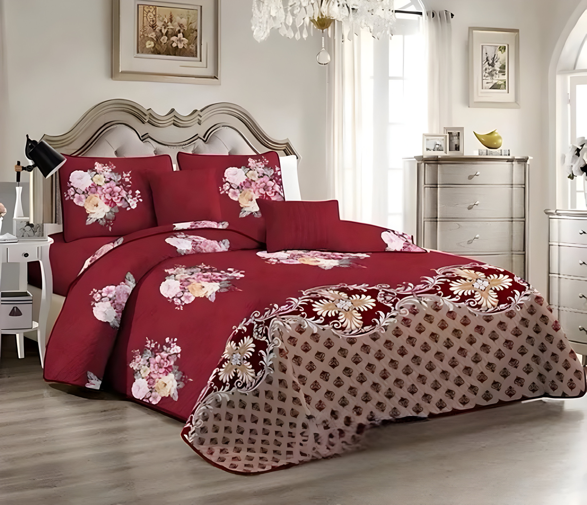 CUBRECAMA 2 PLAZAS MULTICOLOR QUILT O COLCHA TIPO VERANO - 1