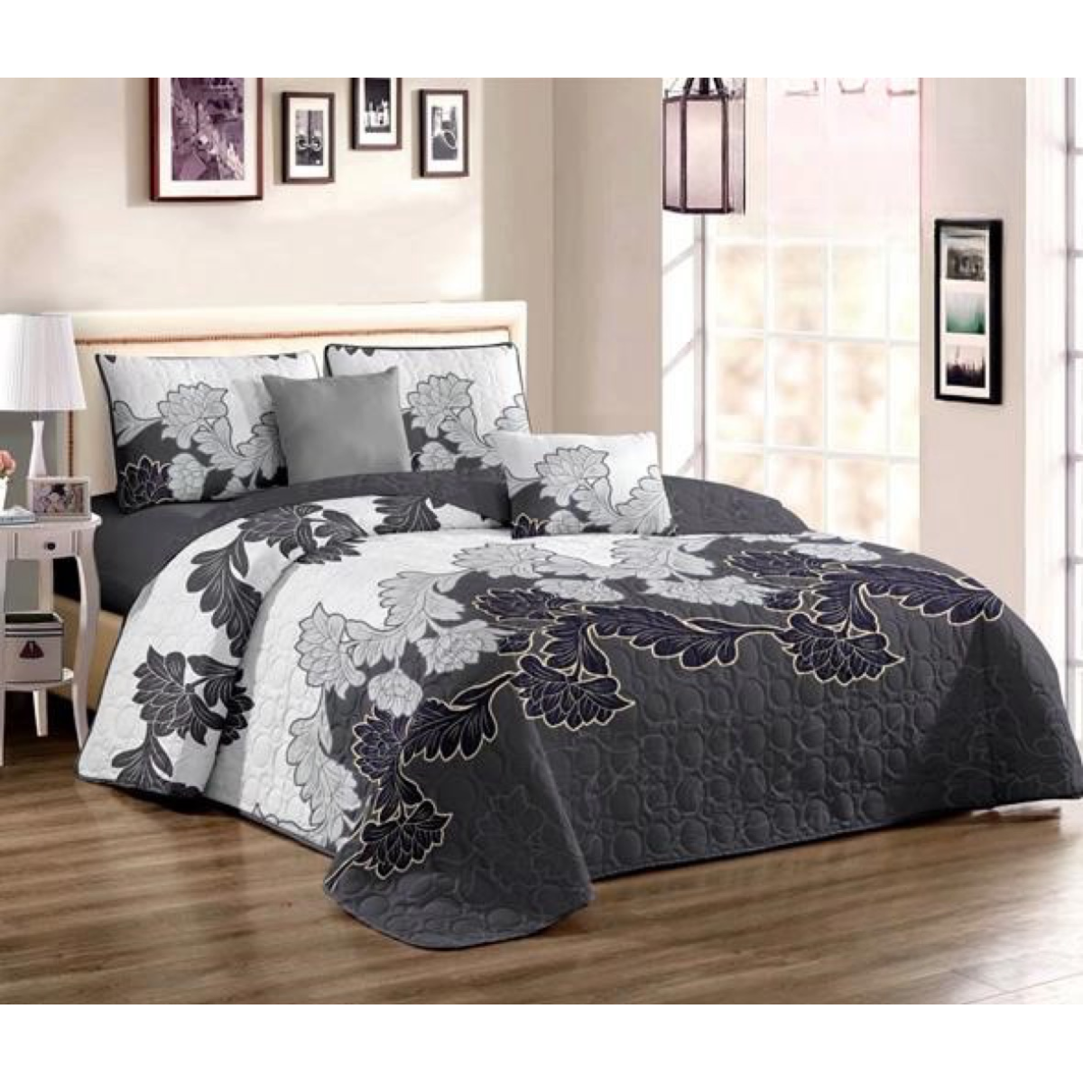 CUBRECAMA 1.5 PLAZAS MULTICOLOR QUILT VERANO - 1