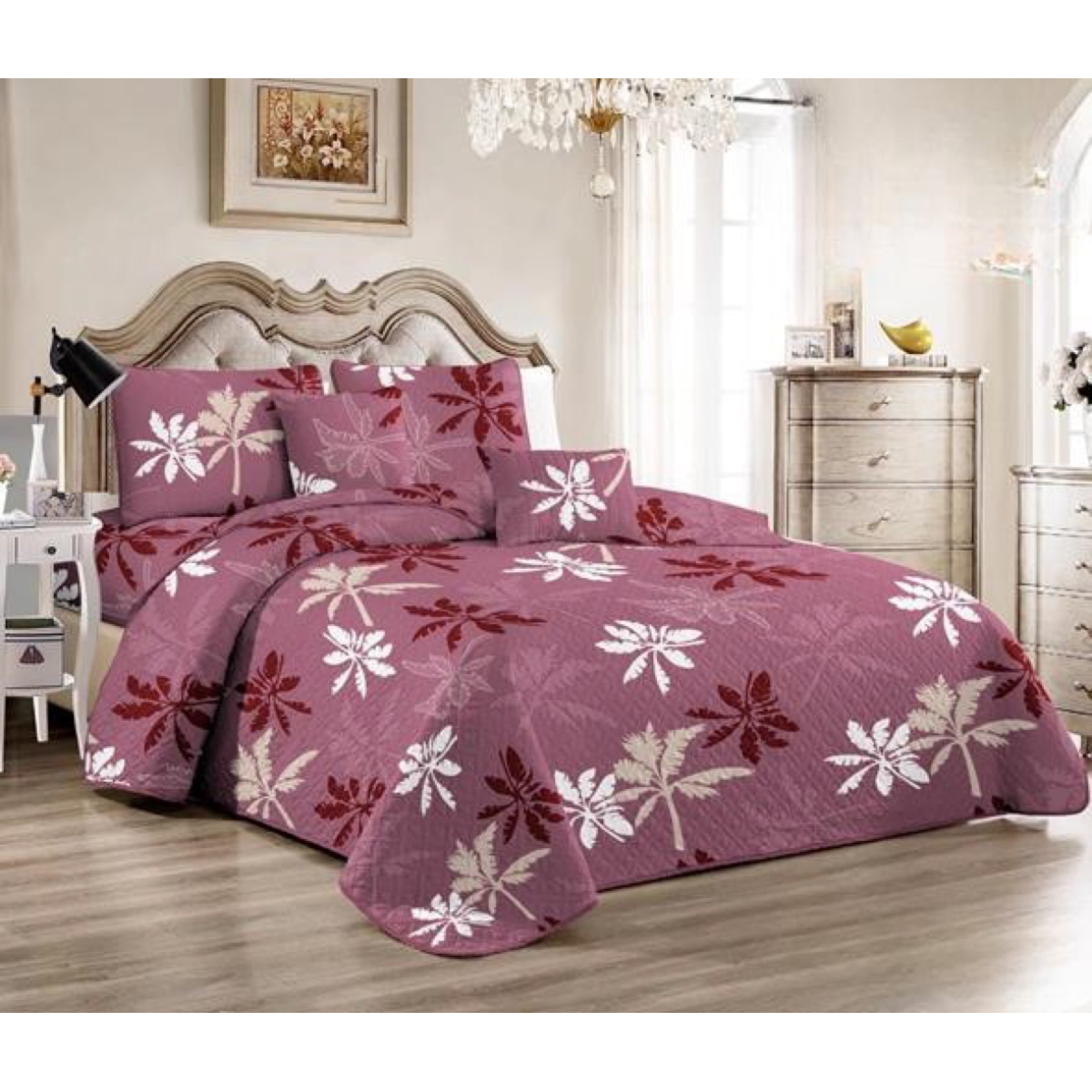 CUBRECAMA 1.5 PLAZAS MULTICOLOR QUILT VERANO - 1