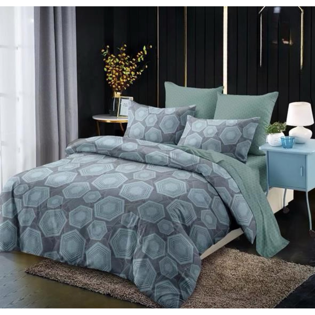 CUBRECAMA 1.5 PLAZAS MULTICOLOR QUILT VERANO - 1