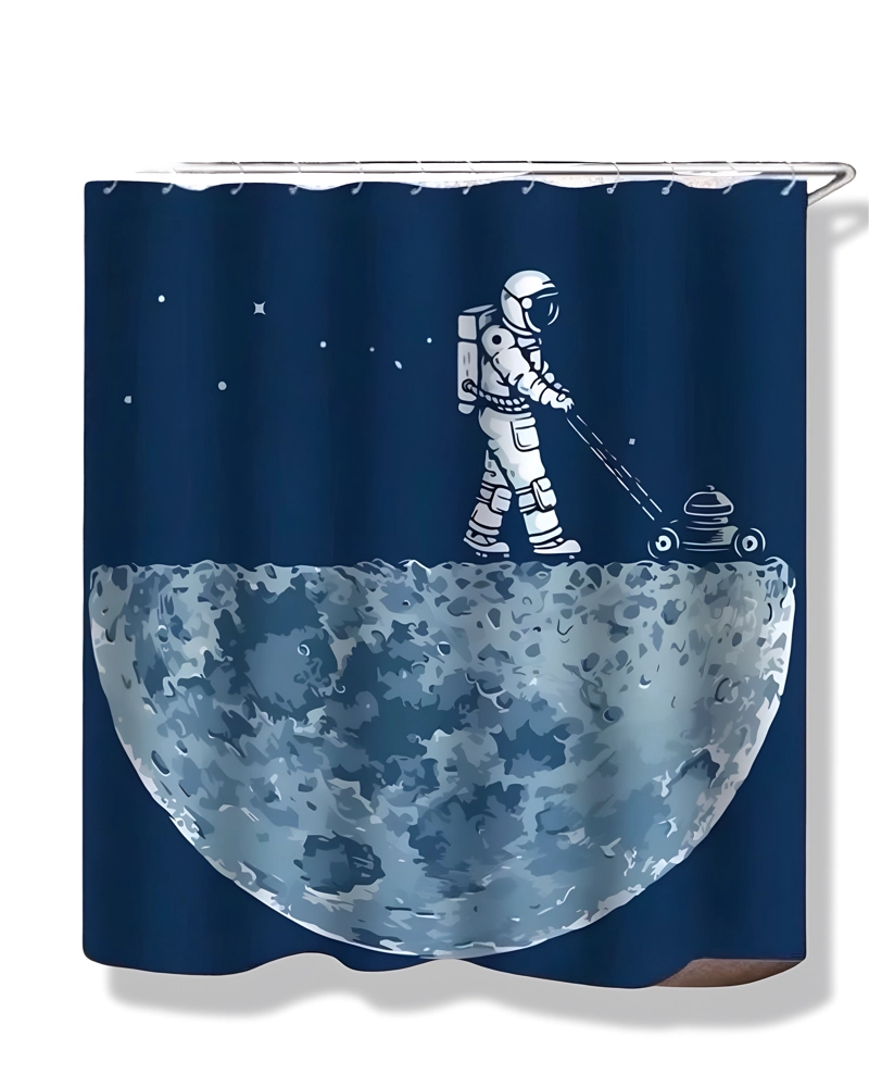 CORTINA DE BAÑO CON FORRO DE DUCHA - 1