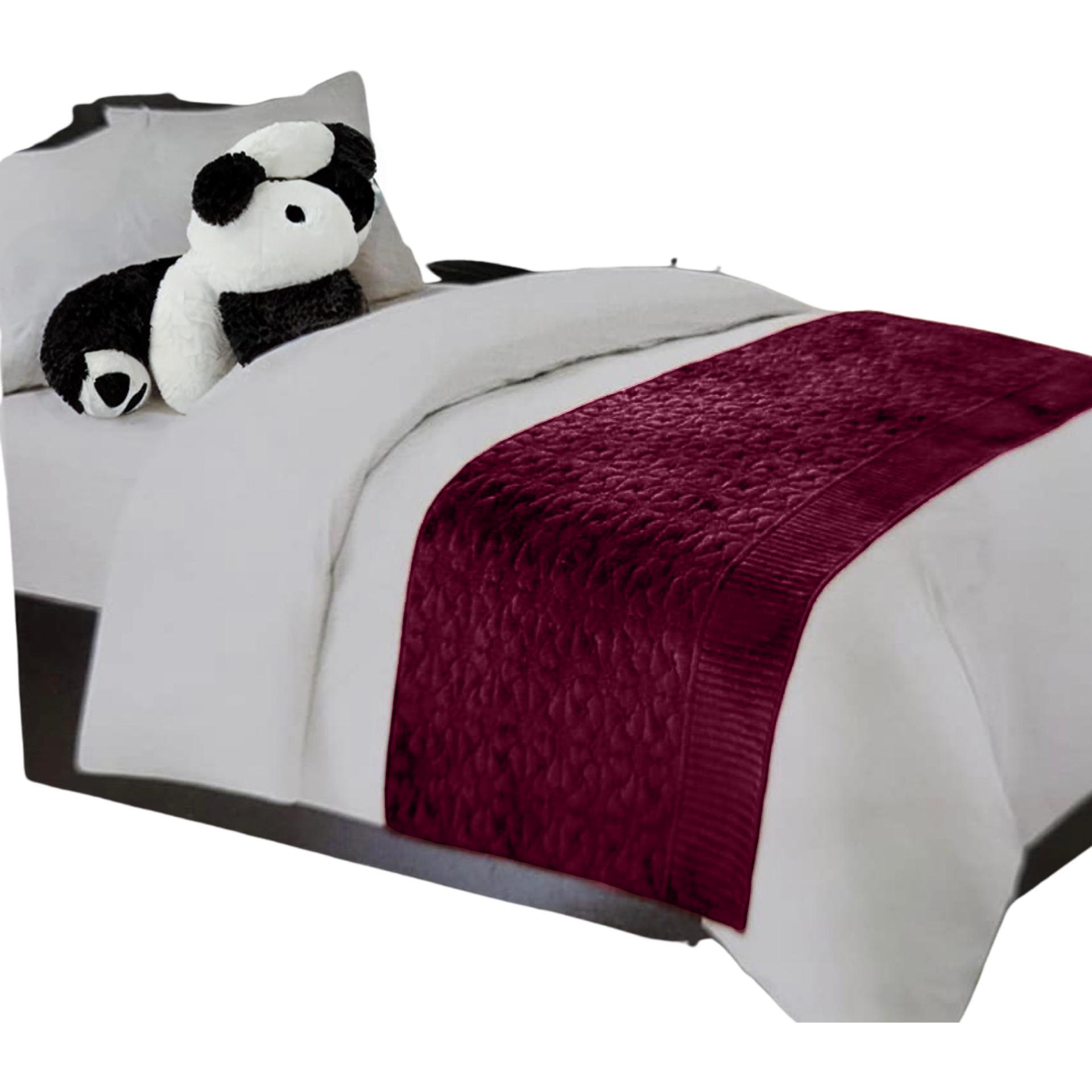 PIECERA CAMA REVERSIBLE 220 X 95 CM BURDEO - 1