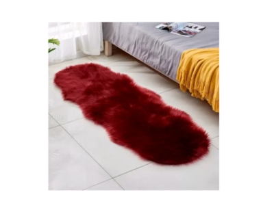 ALFOMBRAS CONTEMPORÁNEA MODERNA CURVAS PELO OVEJA 180 X 60 CM - 1