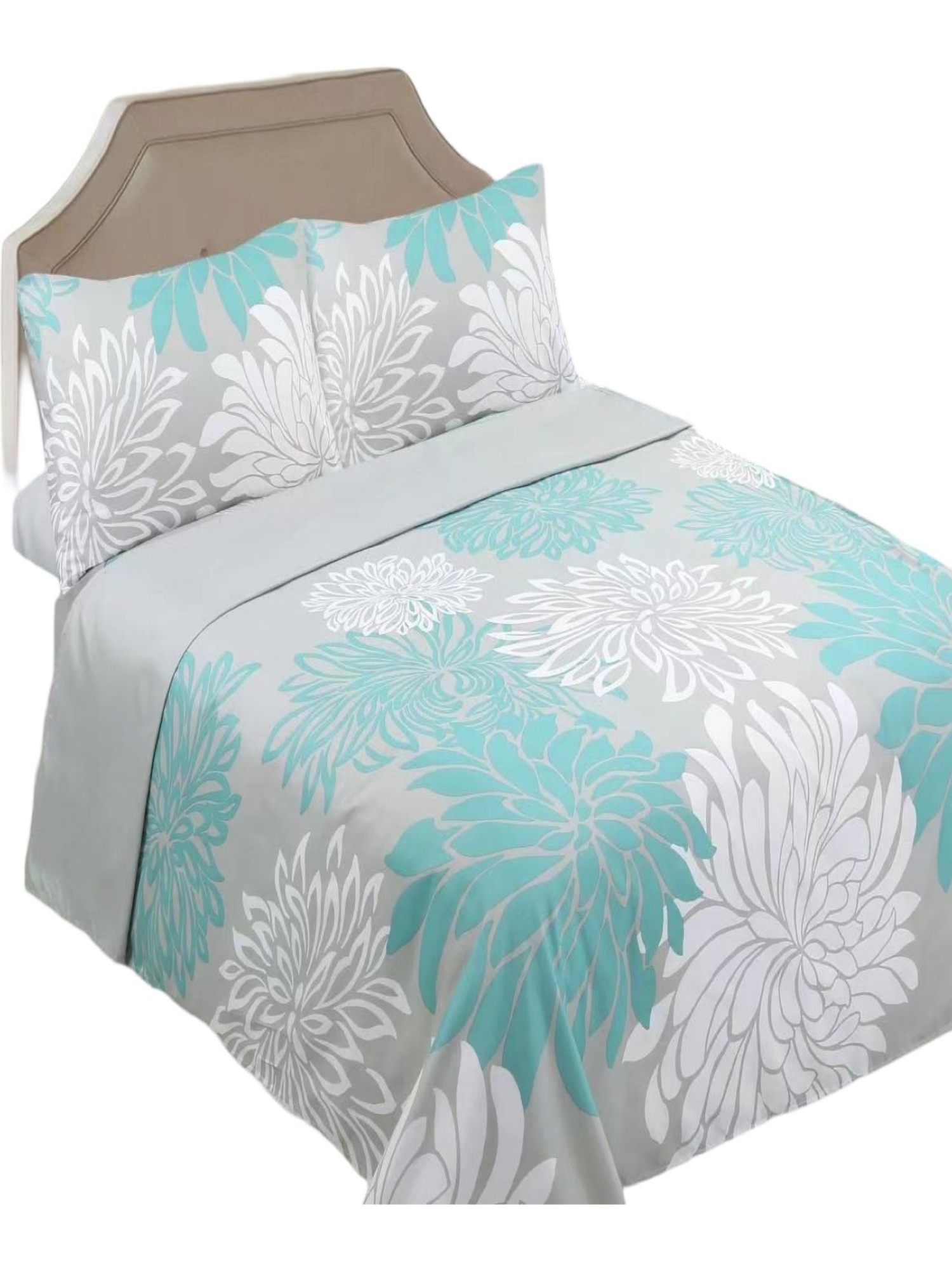 SET SÁBANAS 1.5 PLAZAS 144 HILOS MULTICOLOR LISO - 1