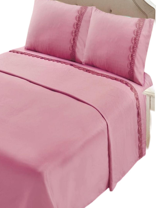 SET SÁBANAS 1.5 PLAZAS 144 HILOS MULTICOLOR LISO - 2