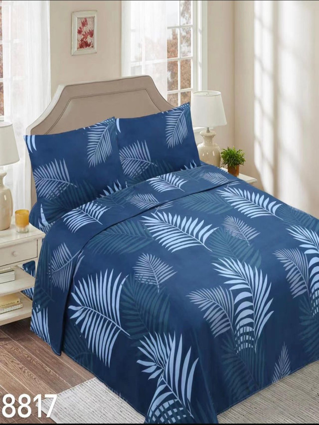 SET SÁBANAS KING 144 HILOS MULTICOLOR LISO 180 X 200 CM - 3