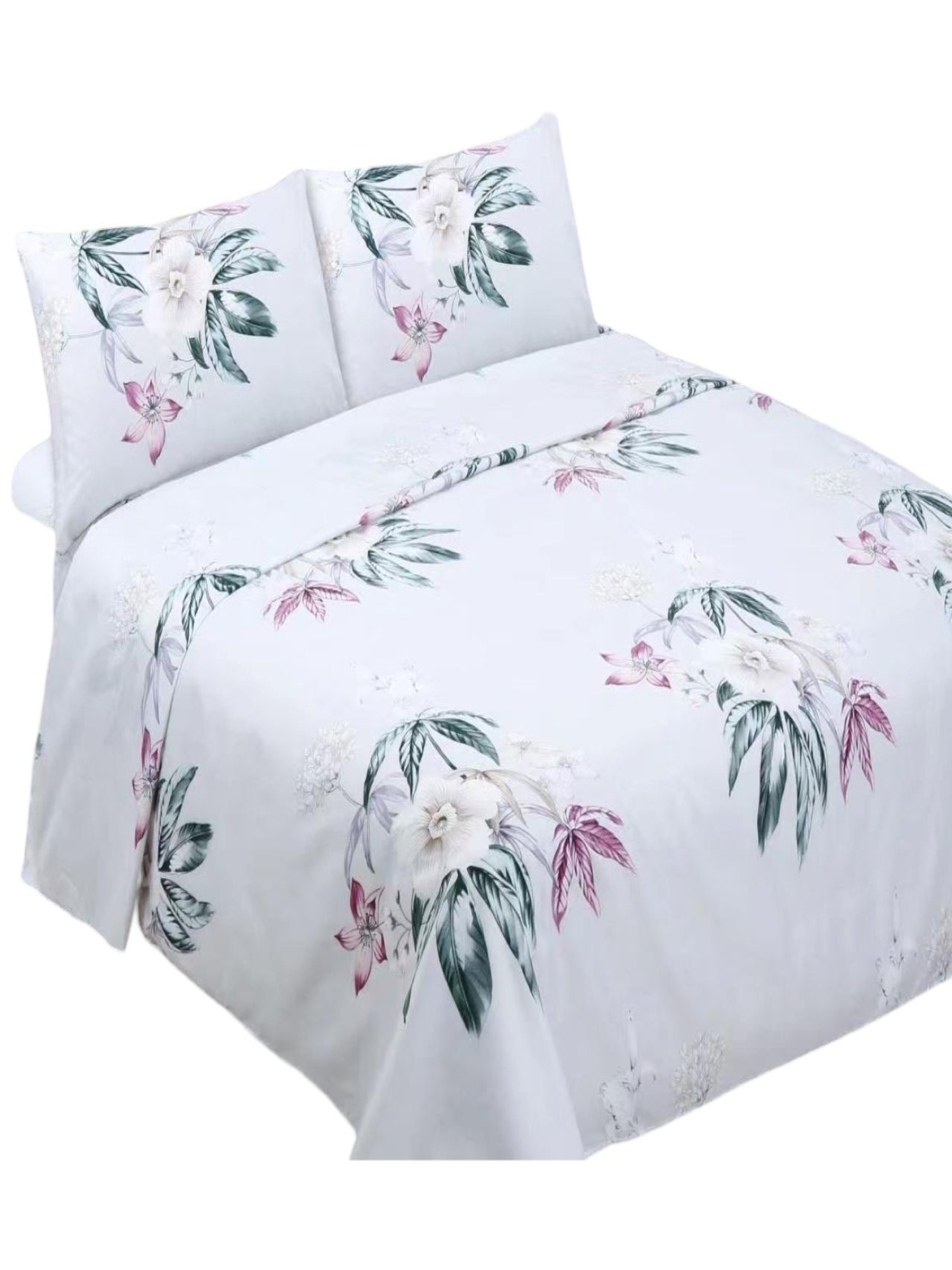 SET SÁBANAS 1.5 PLAZAS 144 HILOS MULTICOLOR LISO - 1