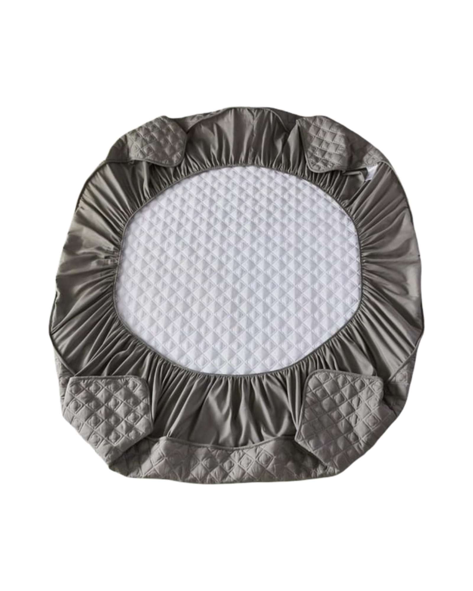 CUBRECOLCHÓN ROJO LISO IMPERMEABLE 1/2 PLAZA - 3