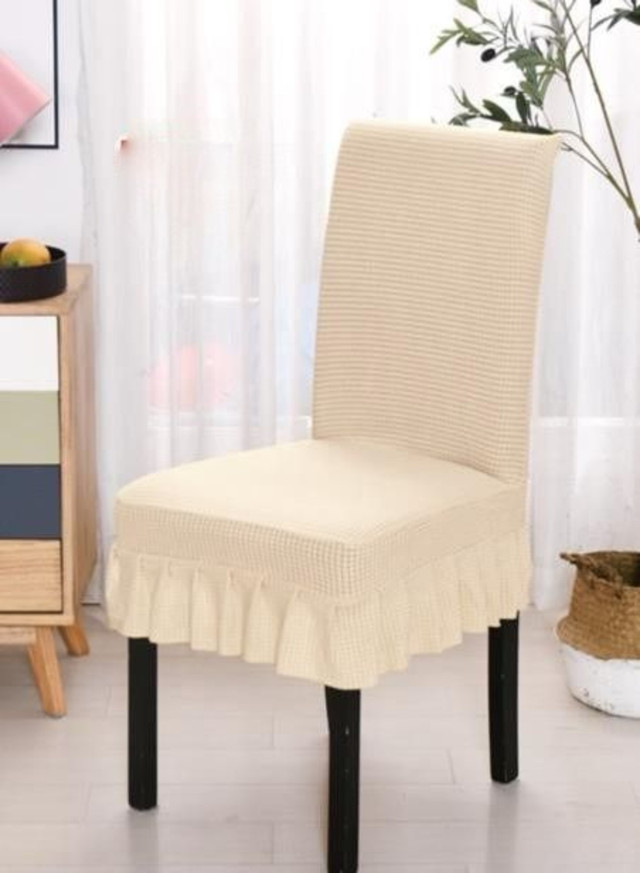 FUNDA SILLA TURKAS CON FARALAO BEIGE - 3