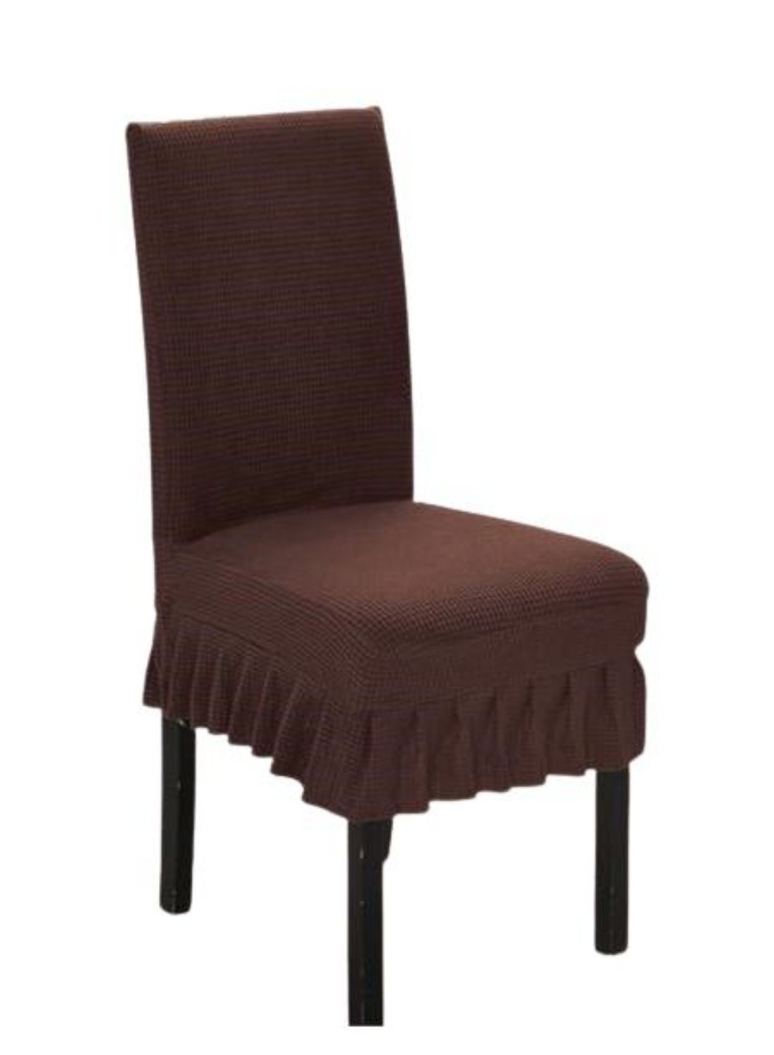 FUNDA SILLA TURKAS CON FARALAO CAFÉ - 1