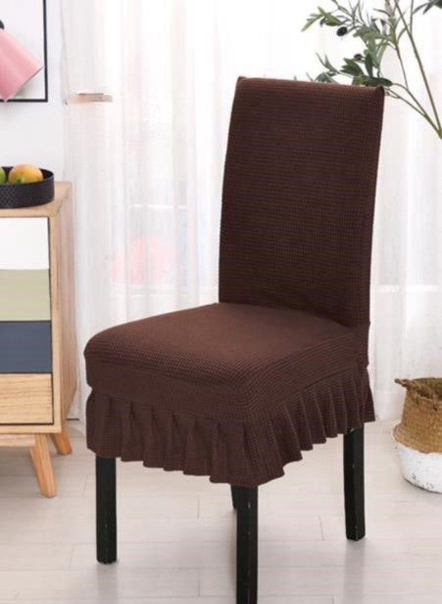 FUNDA SILLA TURKAS CON FARALAO CAFÉ - 3