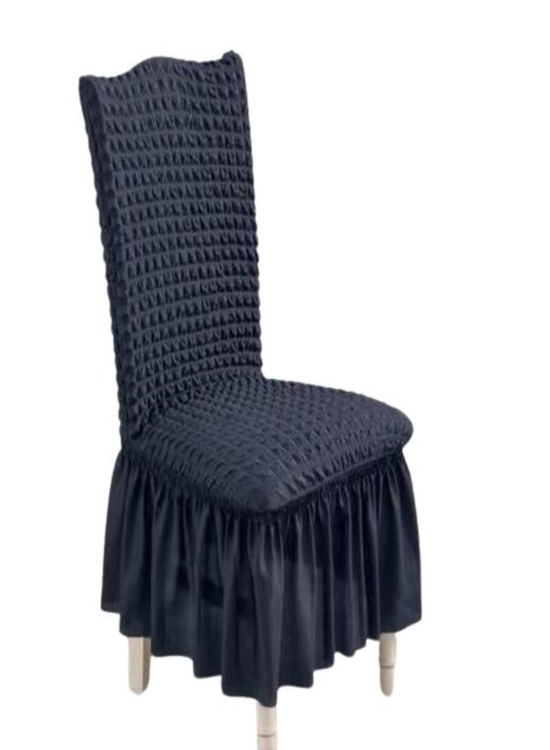 FUNDA SILLA TURKAS CON FARALAO GRIS - 1