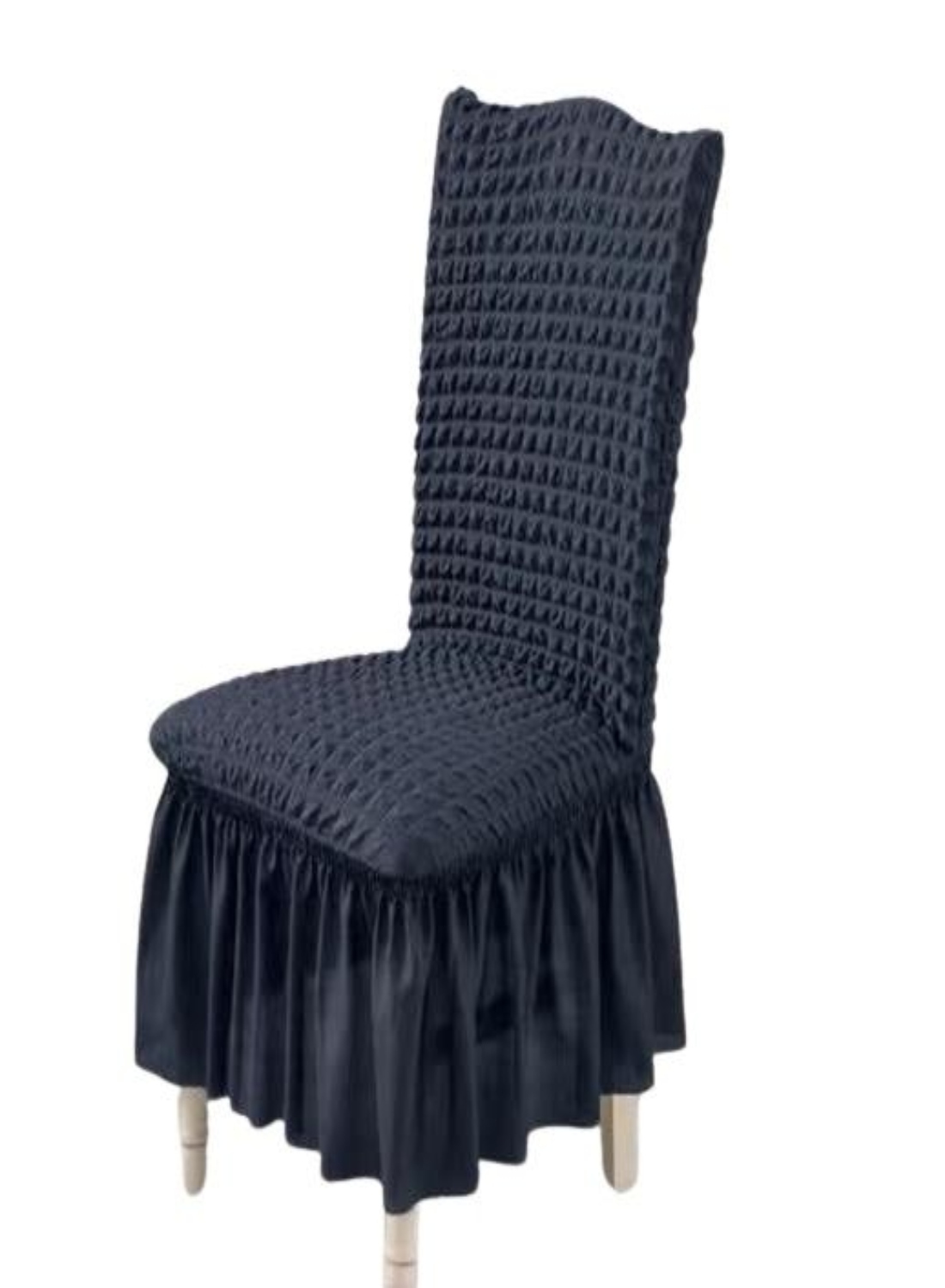 FUNDA SILLA TURKAS CON FARALAO GRIS - 2