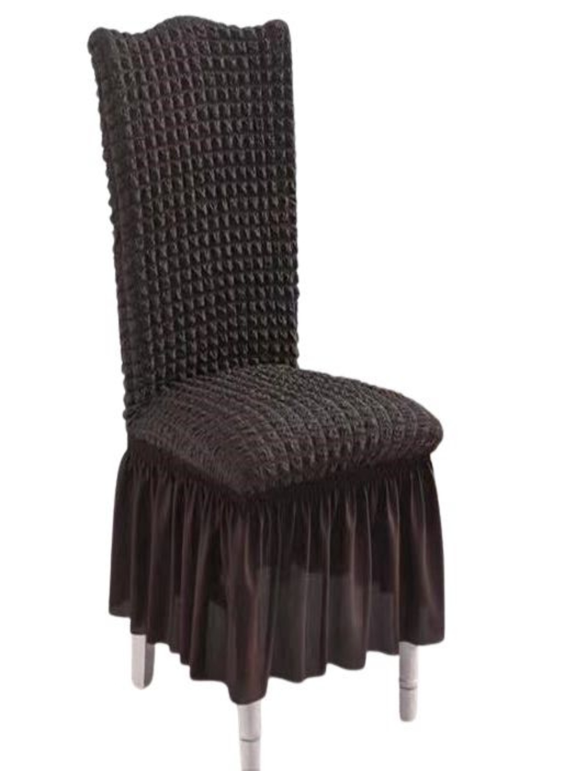 FUNDA SILLA TURKAS CON FARALAO CAFÉ - 1