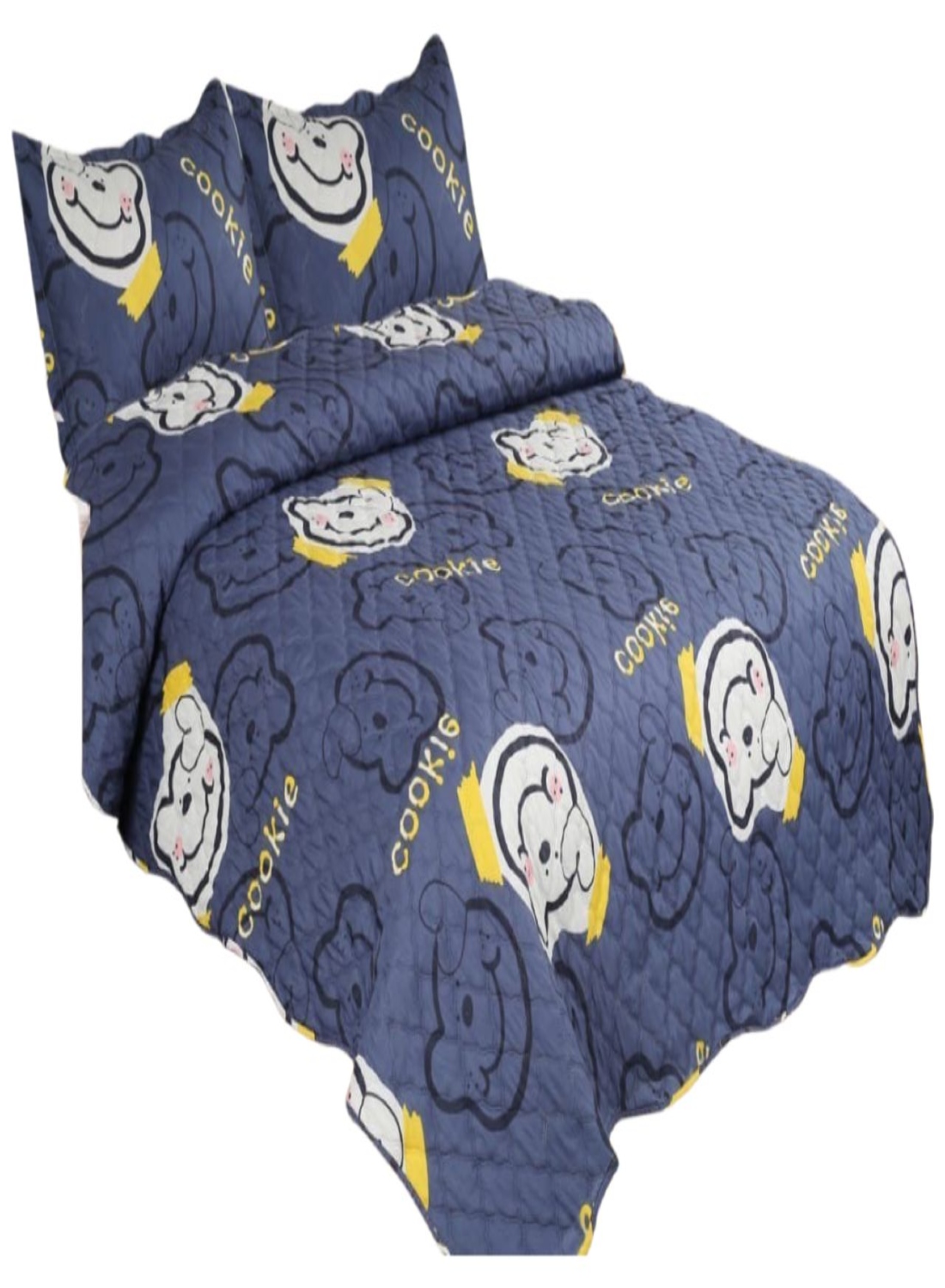 COBERTOR 1.5 PLAZAS MULTICOLOR QUILT VERANO - 1