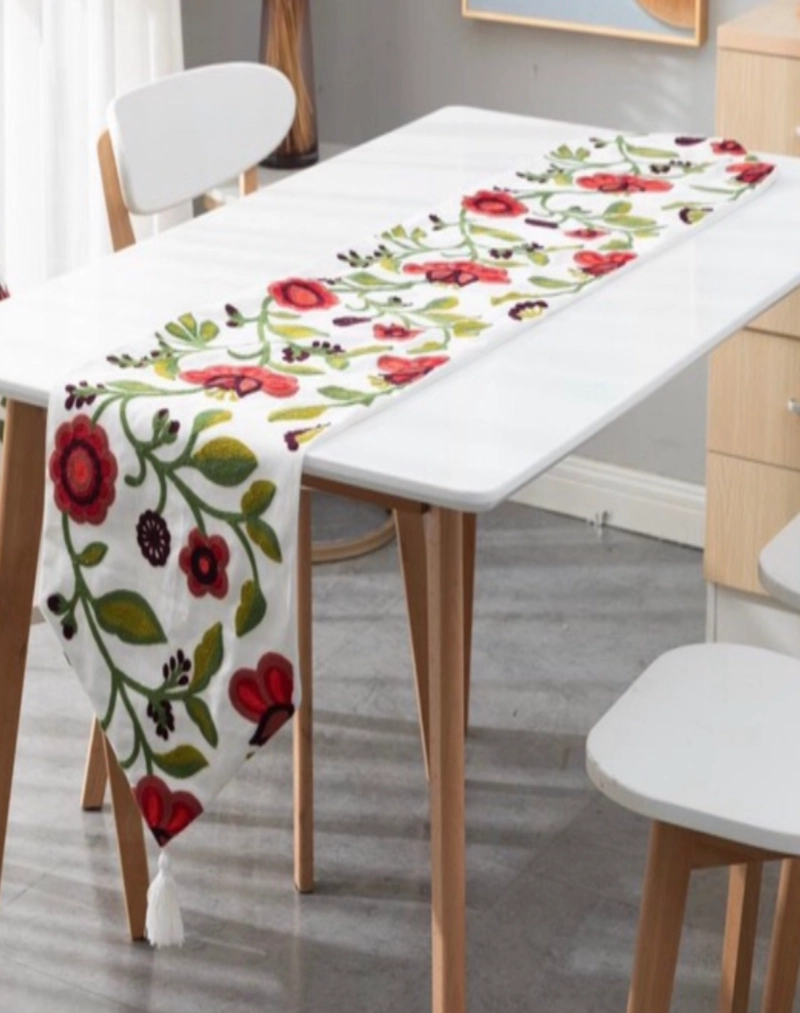 CAMINO DE MESA BORDADO ELEGANTE 33 X 180CM - 3
