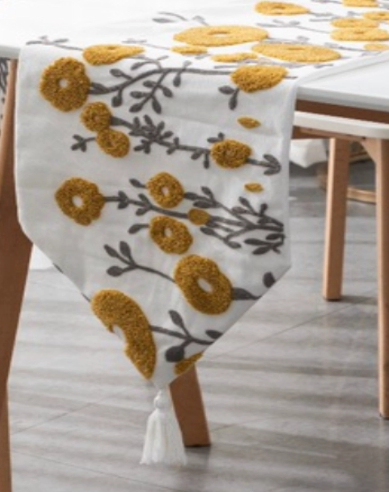 CAMINO DE MESA BORDADO ELEGANTE 33 X 180CM - 2