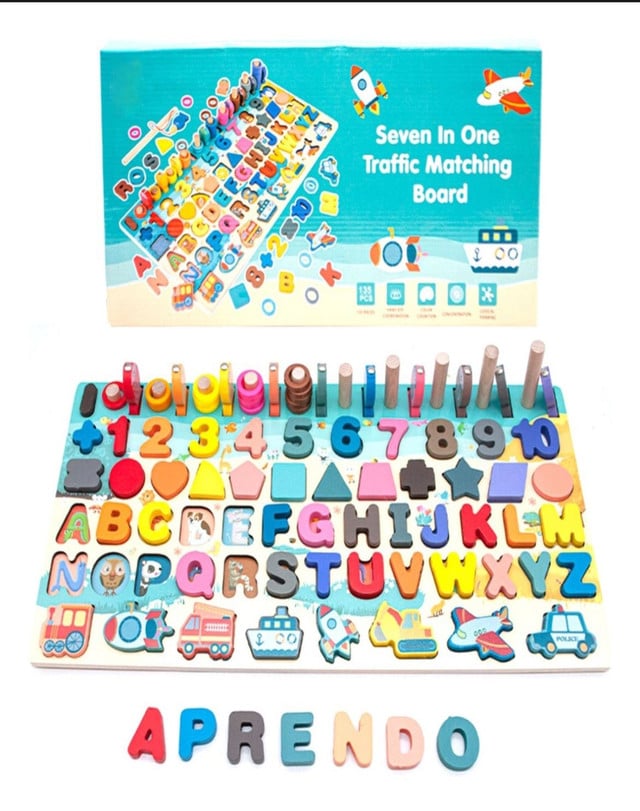 JUGUETE TABLERO EDUCATIVO DE APRENDIZAJE PARA NIÑOS - 1