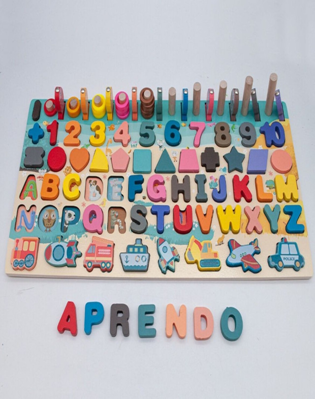 JUGUETE TABLERO EDUCATIVO DE APRENDIZAJE PARA NIÑOS - 3