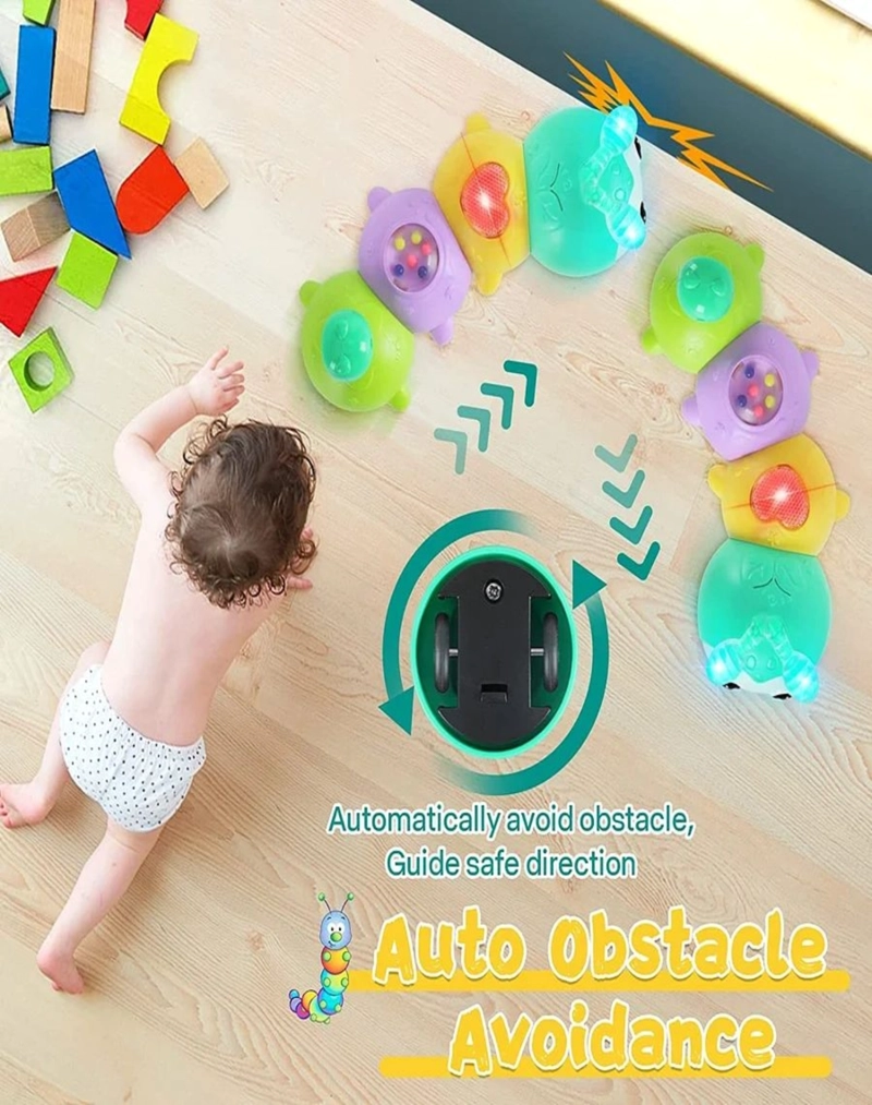 JUGUETE MUSICAL DE ORUGA INTERACTIVO  PARA GATEAR BEBE - 4