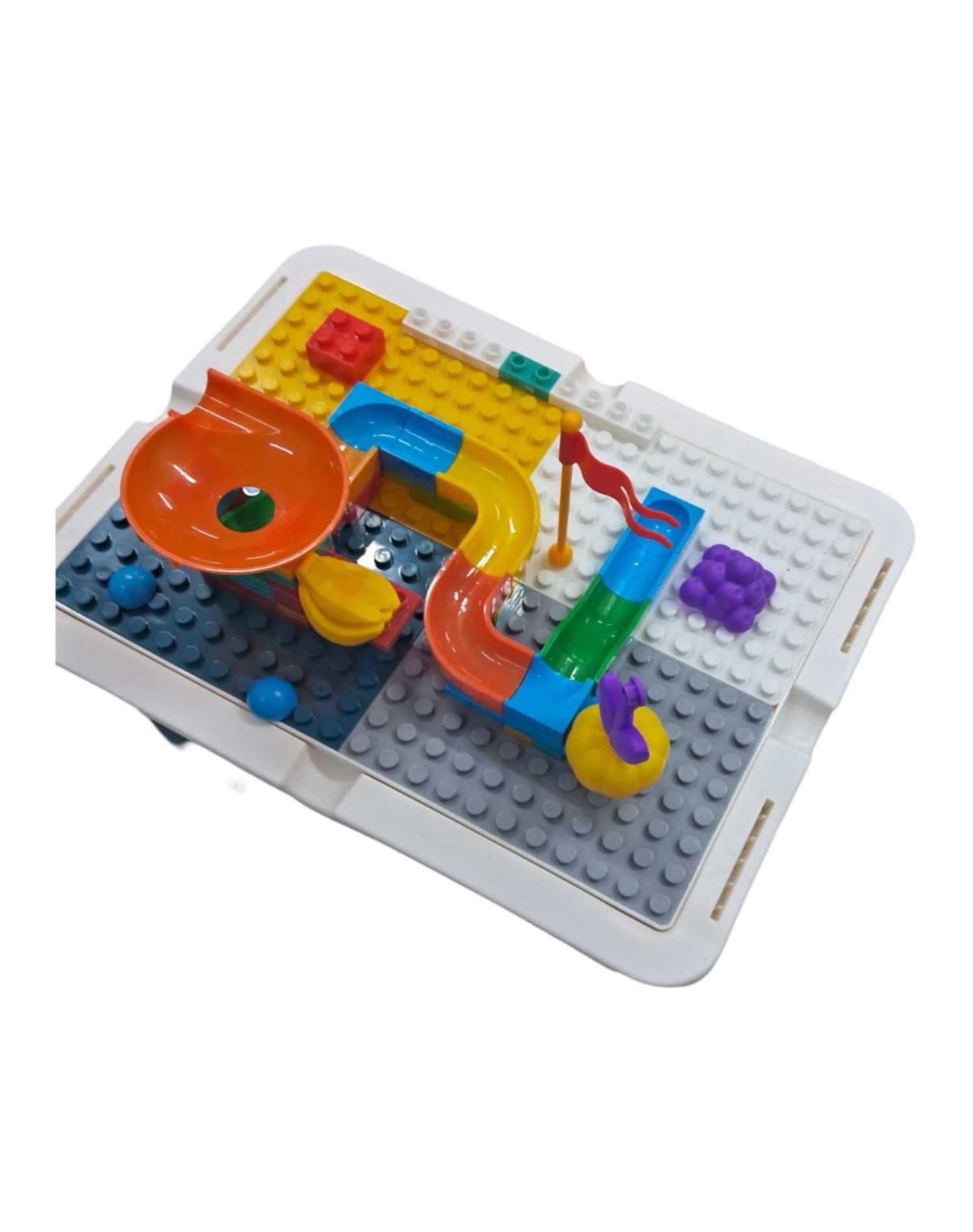 MESA JUEGO NIÑOS CON SILLA Y BLOQUES MULTICOLOR - 2