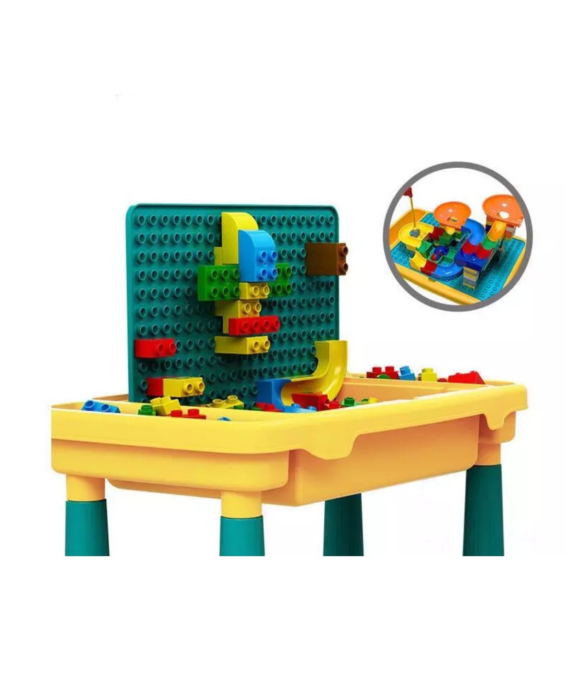 MESA Y SILLA LEGOS CON BLOQUES CONSTRUCCIÓN MULTICOLOR - 3