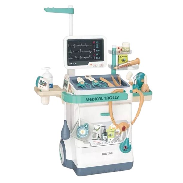 SET JUEGO CONSULTORIO MEDICO ELECTROCARDIOGRAMA MULTICOLOR - 1