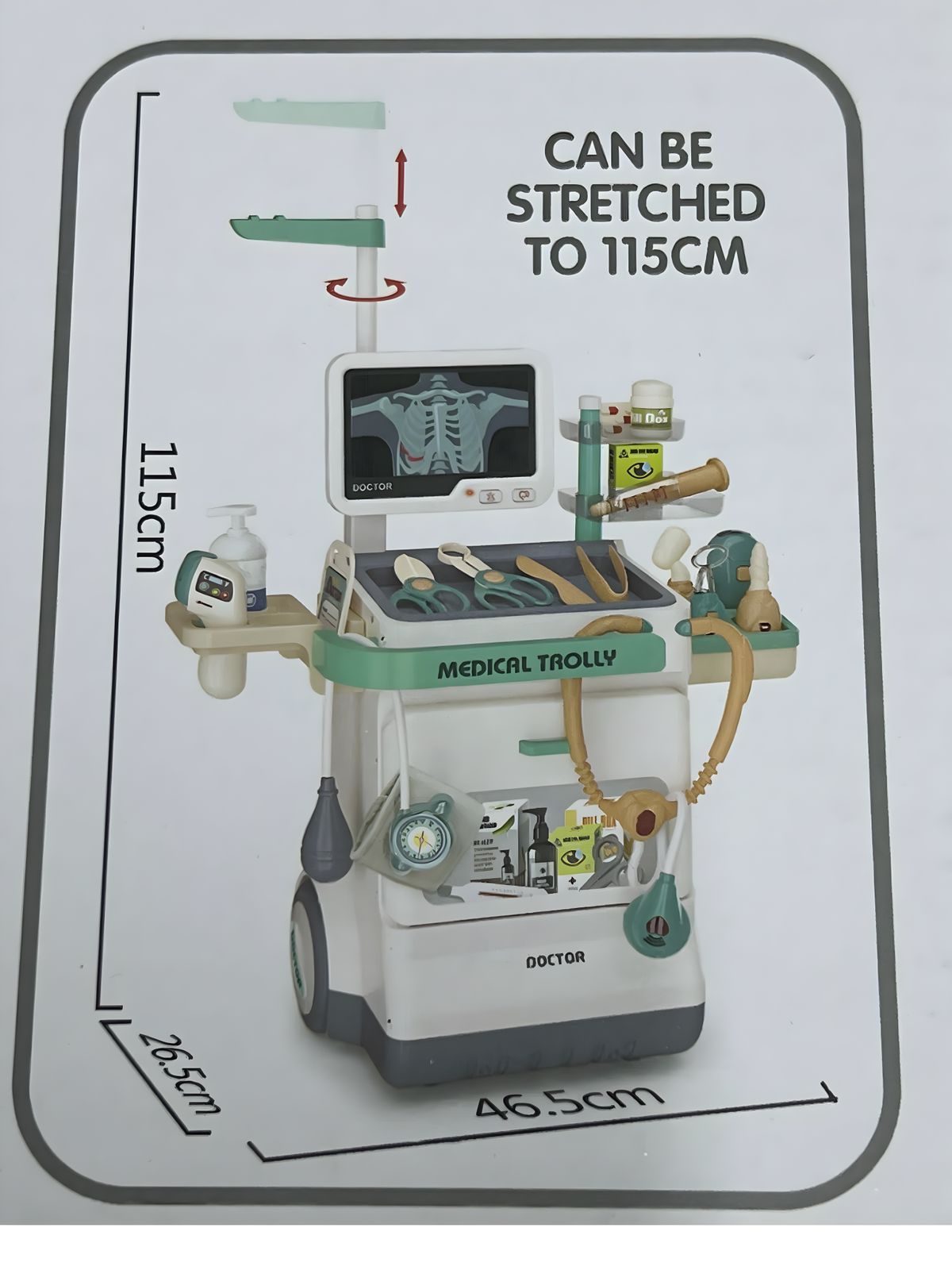 SET JUEGO CONSULTORIO MEDICO ELECTROCARDIOGRAMA MULTICOLOR - 4