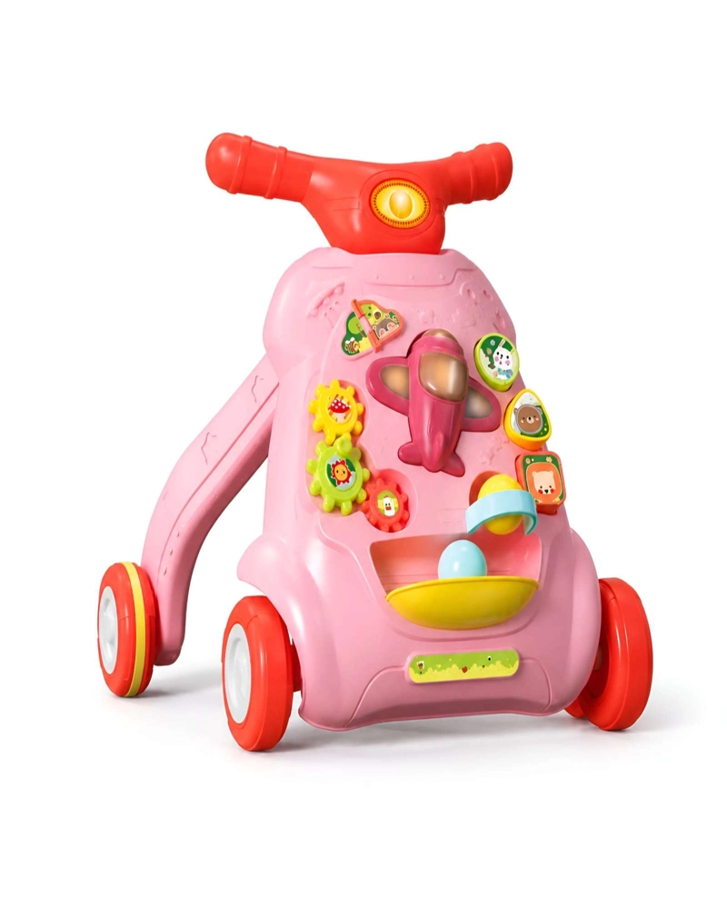 CORREPASILLOS CAMINADORA BEBÉ MUSICAL ANDADOR D2 ROSADO - 6