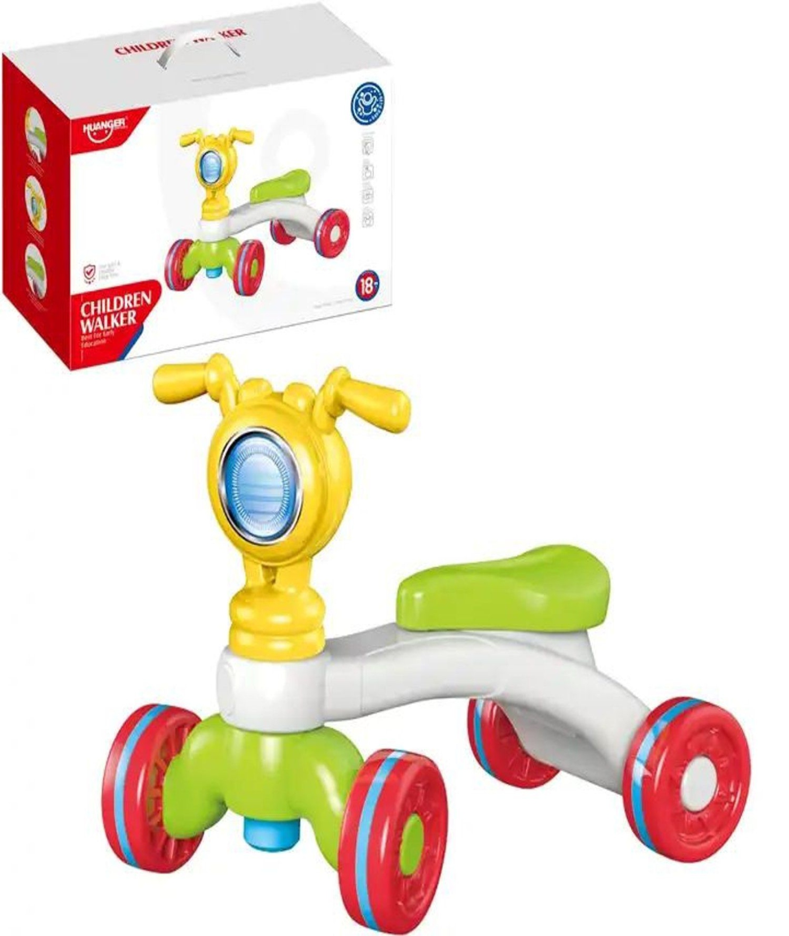 ANDADOR CORREPASILLOS 4 RUEDAS NIÑOS MULTICOLOR - 2