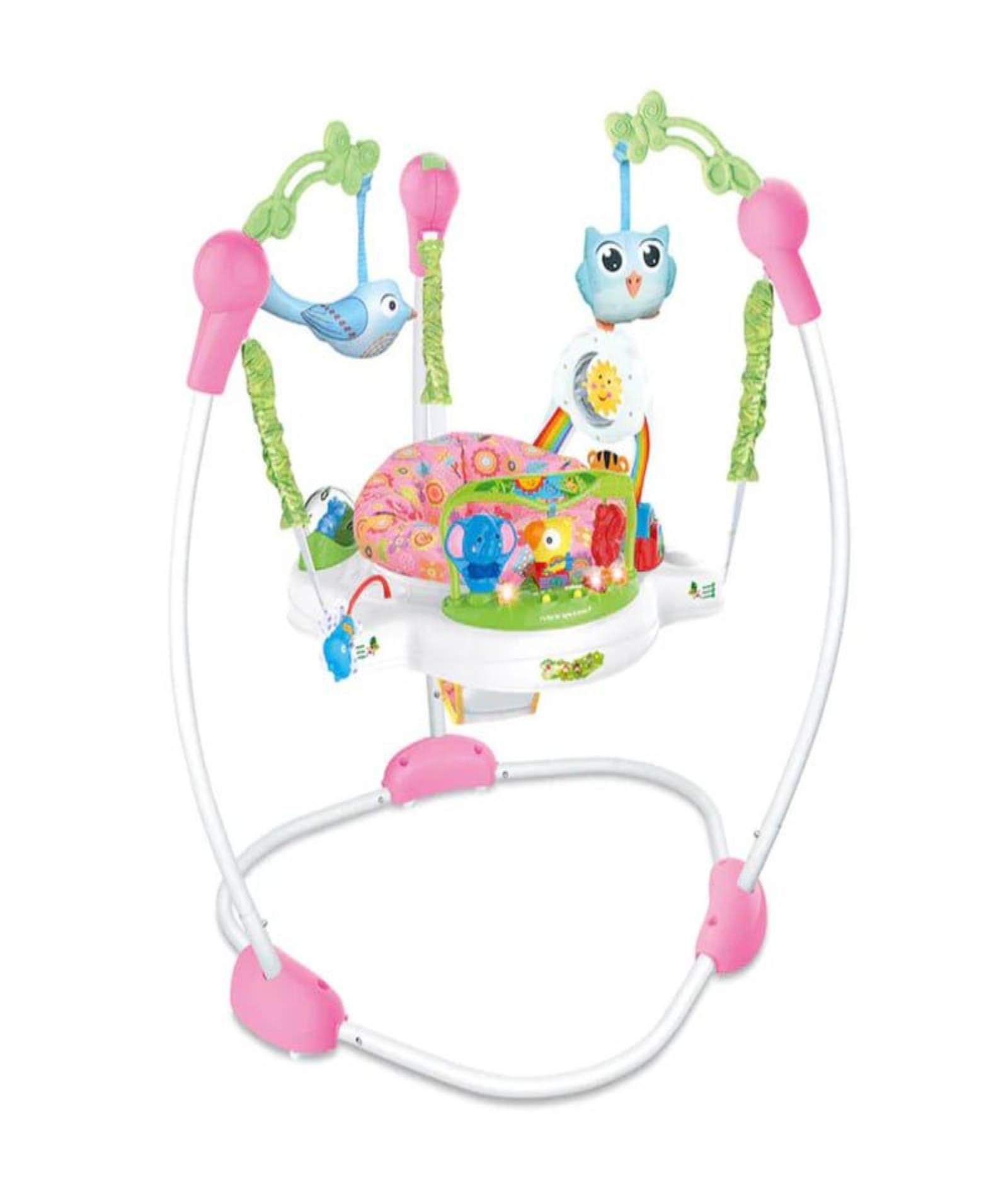 SILLA ARNÉS SALTARÍN CON ACCESORIOS ROSA - 1