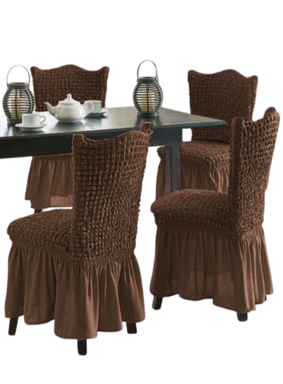 FUNDA SILLA TURCAS 6 ELEGANCIA TOTAL T4 CAFÉ - 2