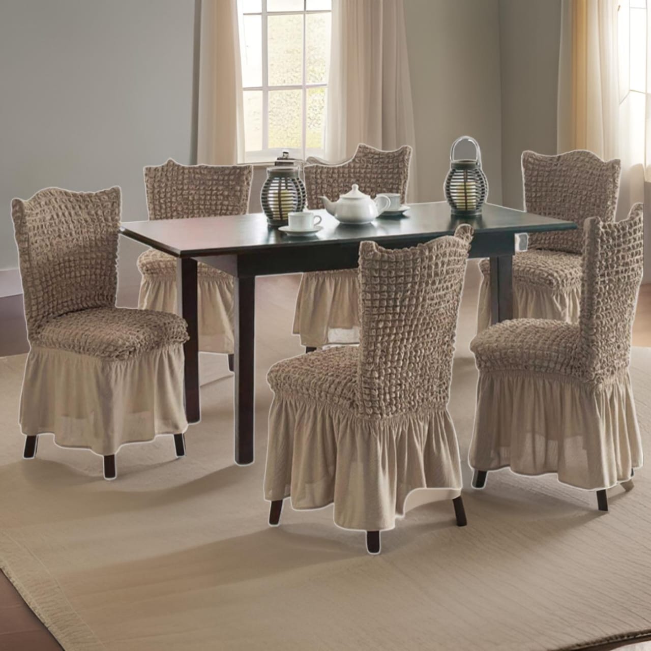 FUNDA SILLA TURCAS 6 ELEGANCIA TOTAL T8 CAFÉ - 3