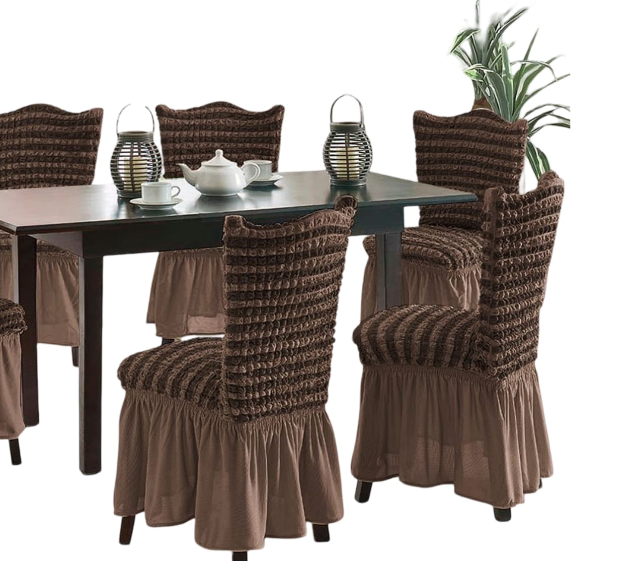 FUNDA TURCAS DISEÑO LINEAL 6 ELEGANCIA L9 CAFÉ - 2