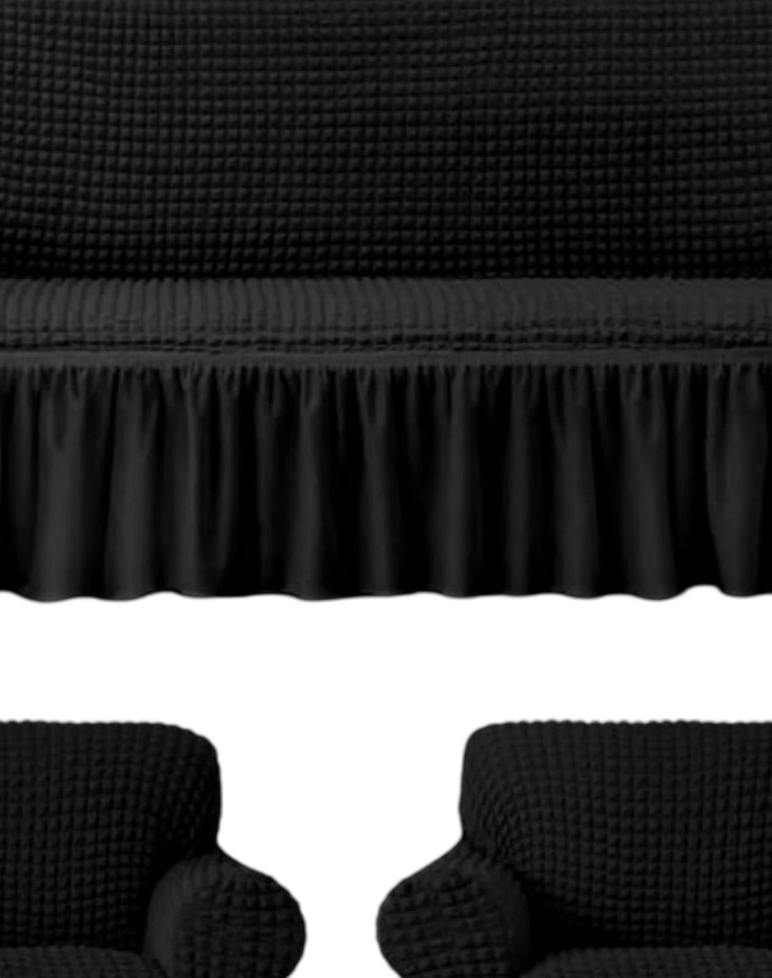 FUNDA JUEGO TURKAS CUADRILLE 3+1+1 D5.16 NEGRO - 3