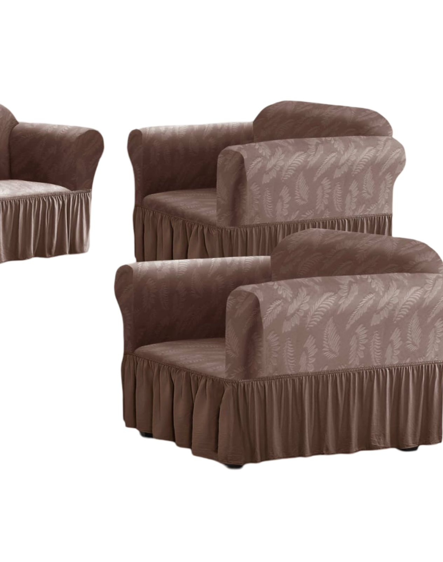 FUNDA JUEGO TURKAS 3C MAS 2 1 CUERPO D4.1 CAFÉ - 2