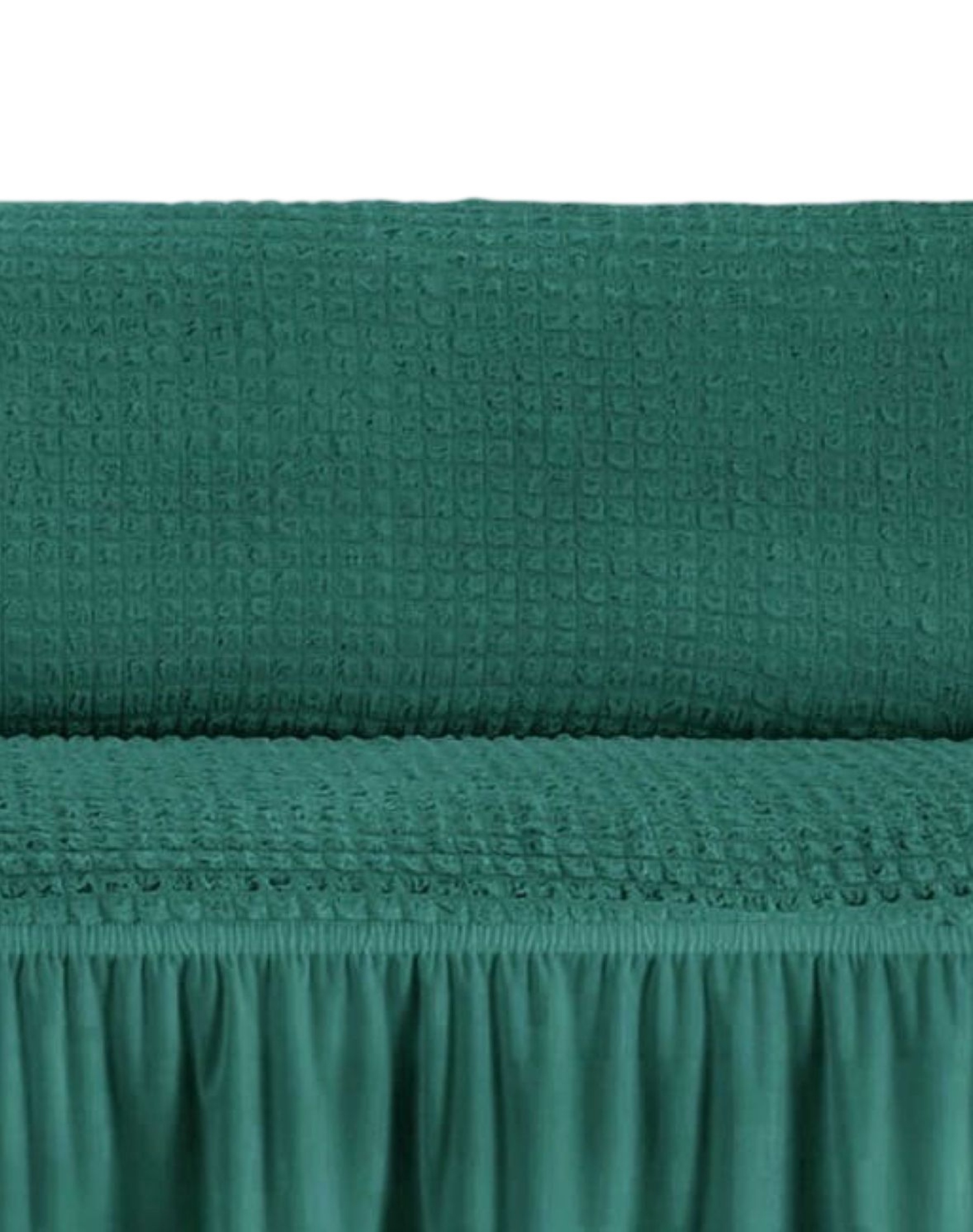 CUBRE SILLÓN 3 CUERPOS TEXTURIZADO TIPO TURKOS D7 TURQUESA - 2