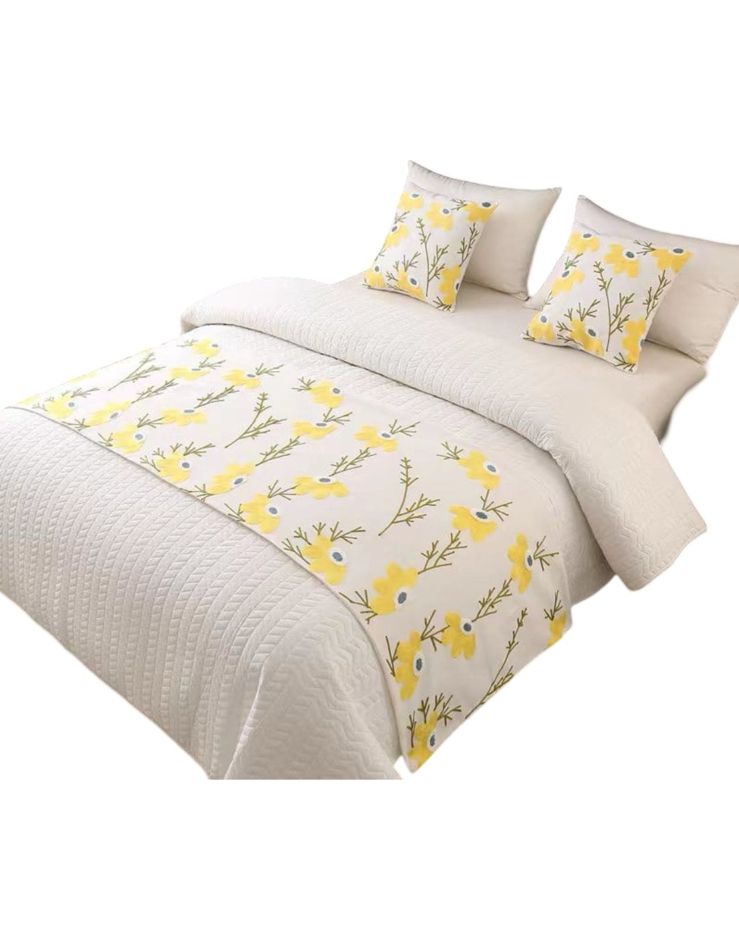 PIECERA BORDADA DECORATIVA SIN FUNDAS COJÍN D7 MULTICOLOR - 1