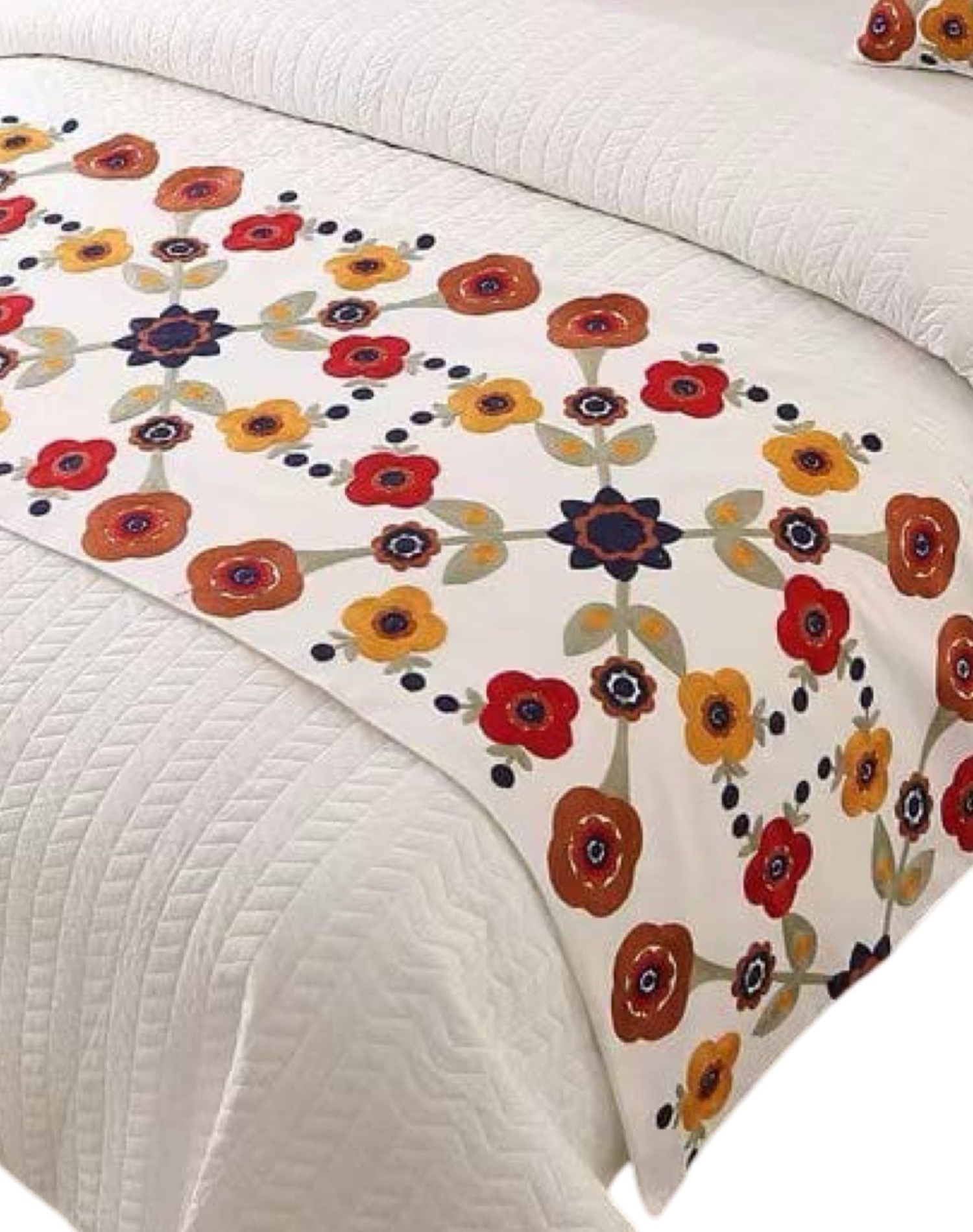 PIECERA BORDADA DECORATIVA SIN FUNDAS COJÍN D10 MULTICOLOR - 2