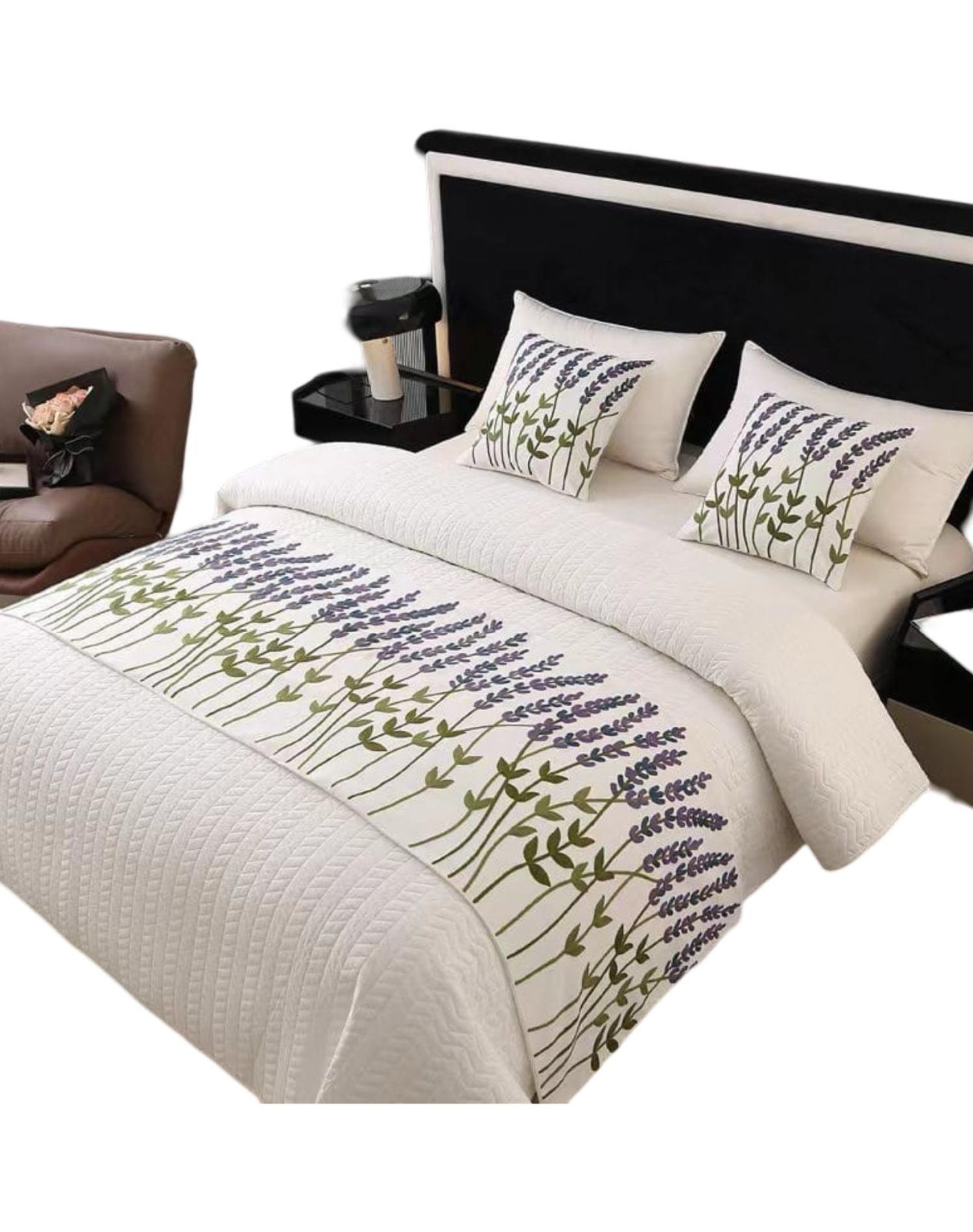 PIECERA BORDADA DECORATIVA SIN FUNDAS COJÍN D3 MULTICOLOR - 1