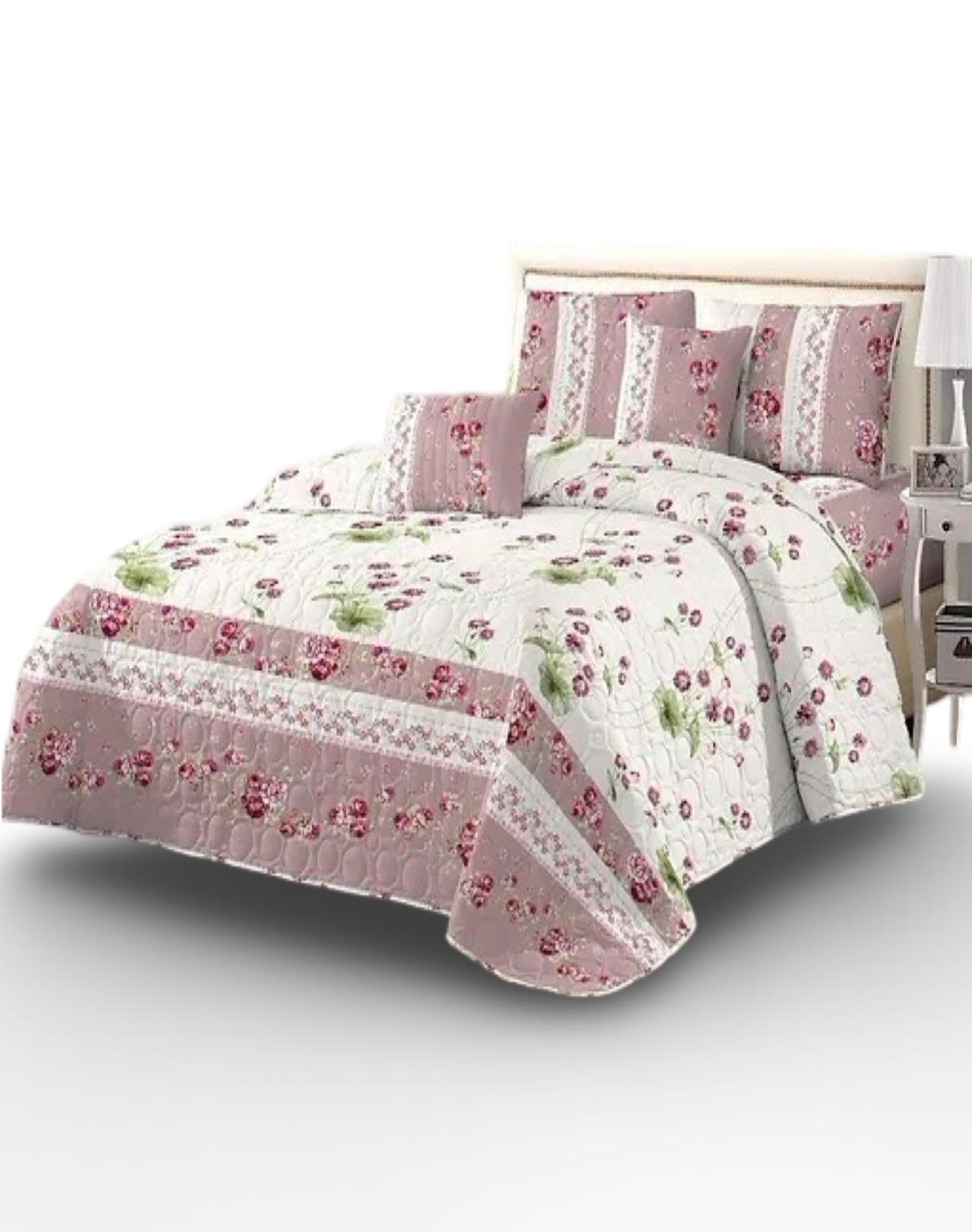 QUILT 2 PLAZAS MULTICOLOR CUBRECAMA VERANO DISEÑOS ÚNICOS E7 - 2